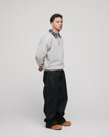 Flannel 1/4 Zip - Grey