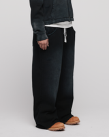 Baggy Sweatpants - Sunfaded Black