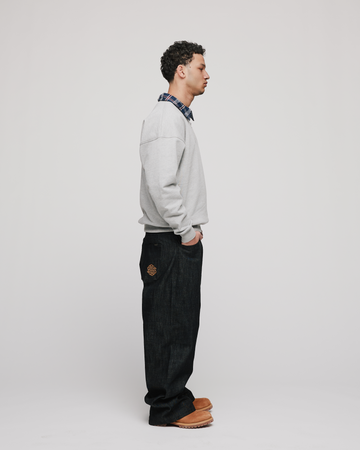 Flannel 1/4 Zip - Grey