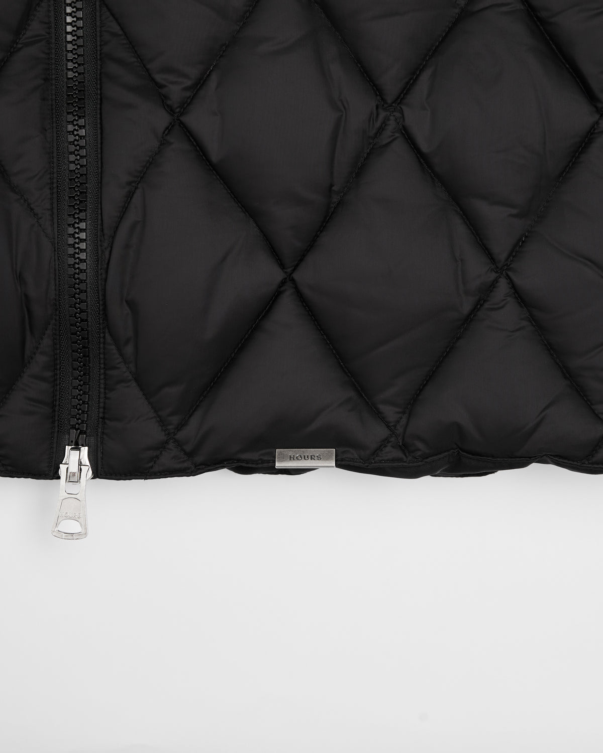 Quilted Puffer Vest - Black