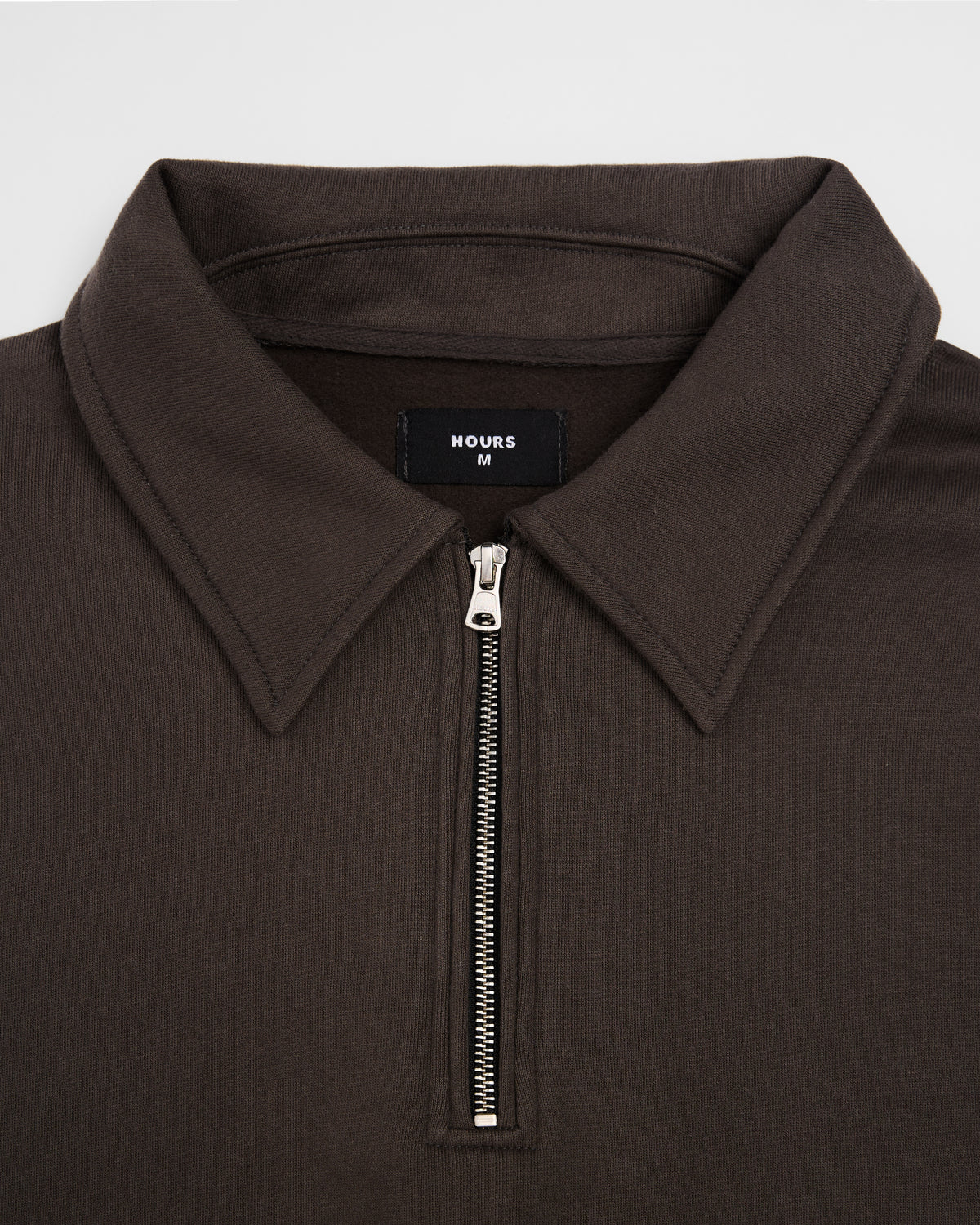 Drop Shoulder 1/4 Zip - Espresso