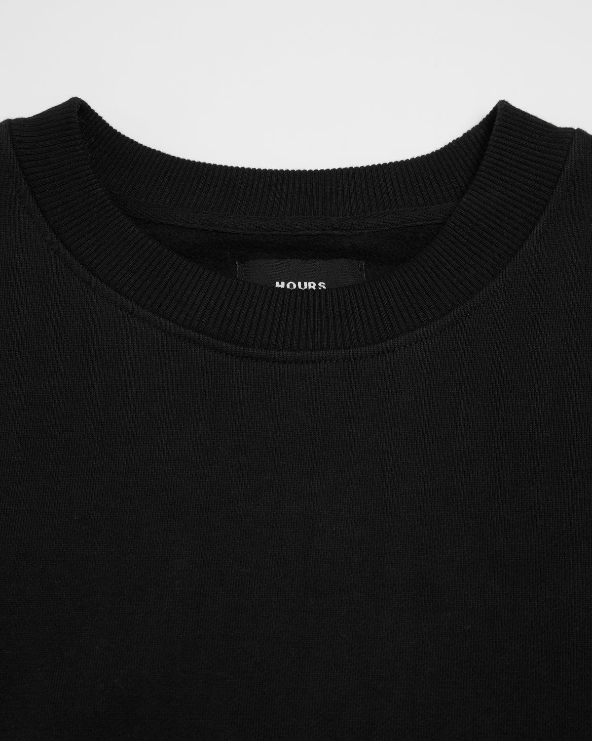 Drop Shoulder Crewneck - Black