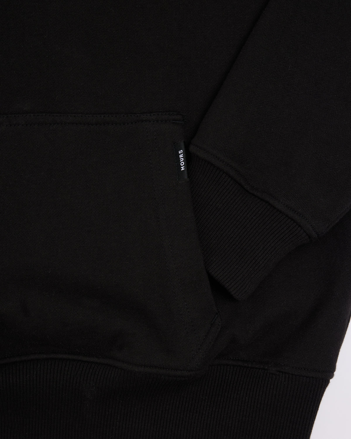Drop Shoulder Hoodie - Black
