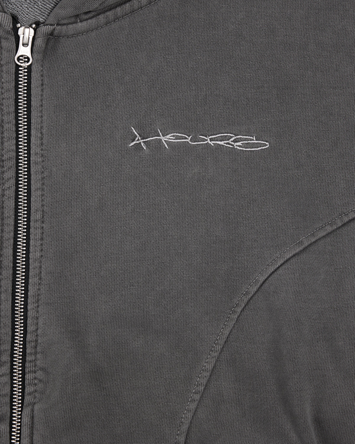 Signature Zip Hoodie - Vintage Grey