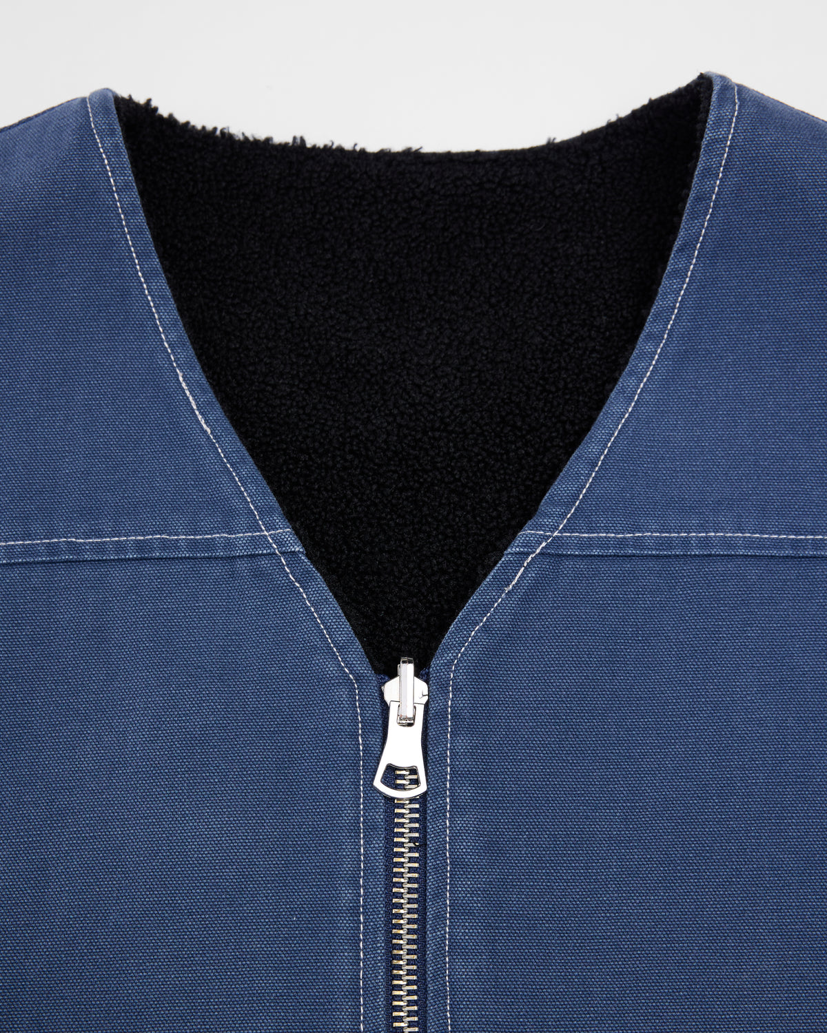 Reversible Workwear Vest - Washed Blue