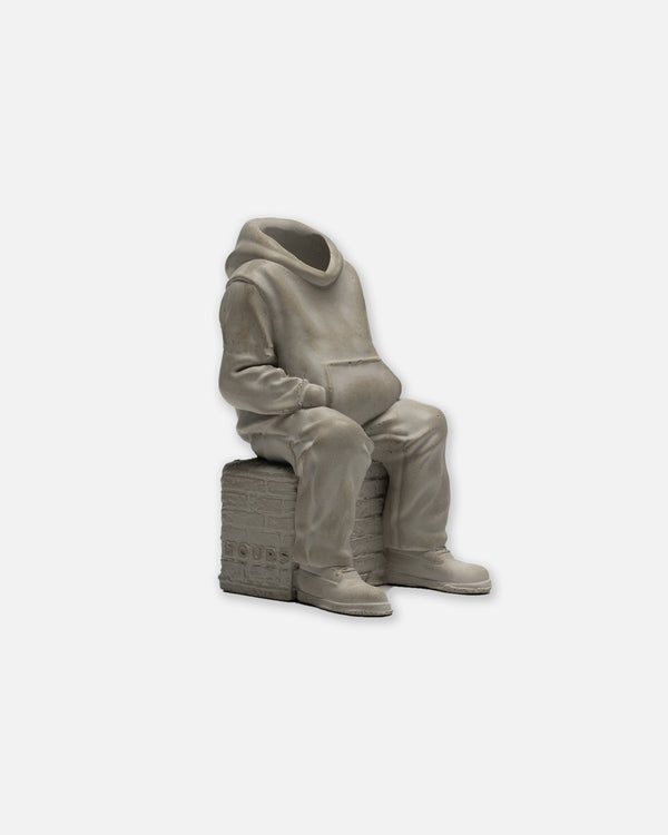 Hoodie Man Incense Holder - Concrete