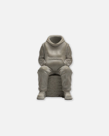 Hoodie Man Incense Holder - Concrete