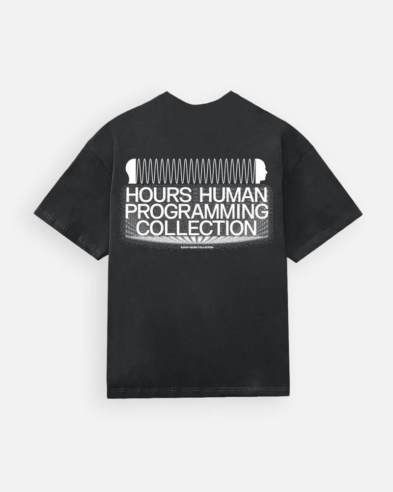 Human Programming T-Shirt - Vintage Black