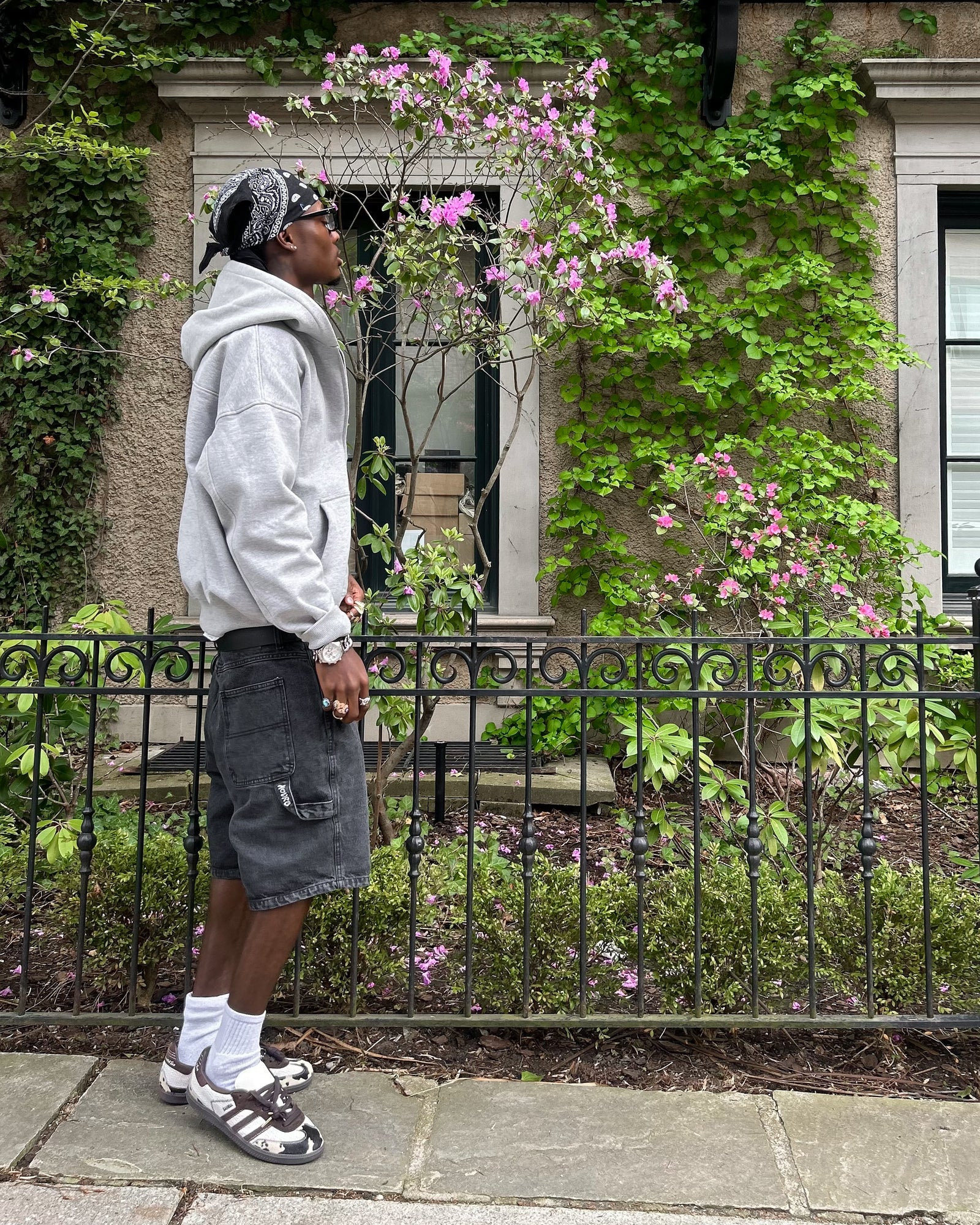 トップス S w zip hoodie long theredthread gray THEREDTHREAD / ザレッドスレッド】S w zip hoodie long