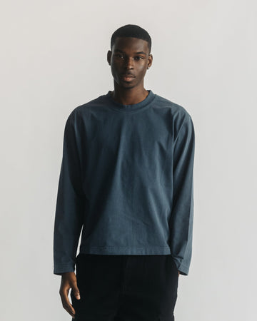 Cropped Long Sleeve - Vintage Navy