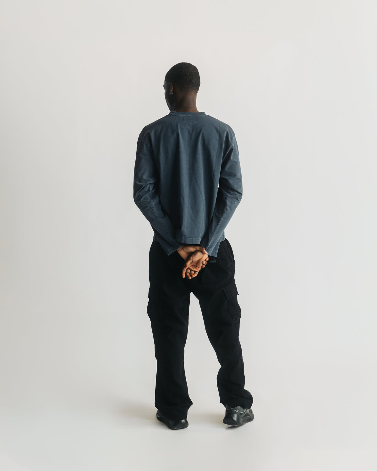 Cropped Long Sleeve - Vintage Navy