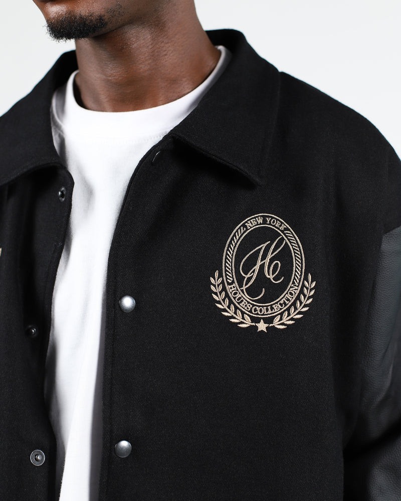 Member of No Clubs Varsity Jacket - Black