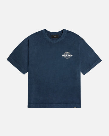Hours International T-Shirt - Vintage Navy