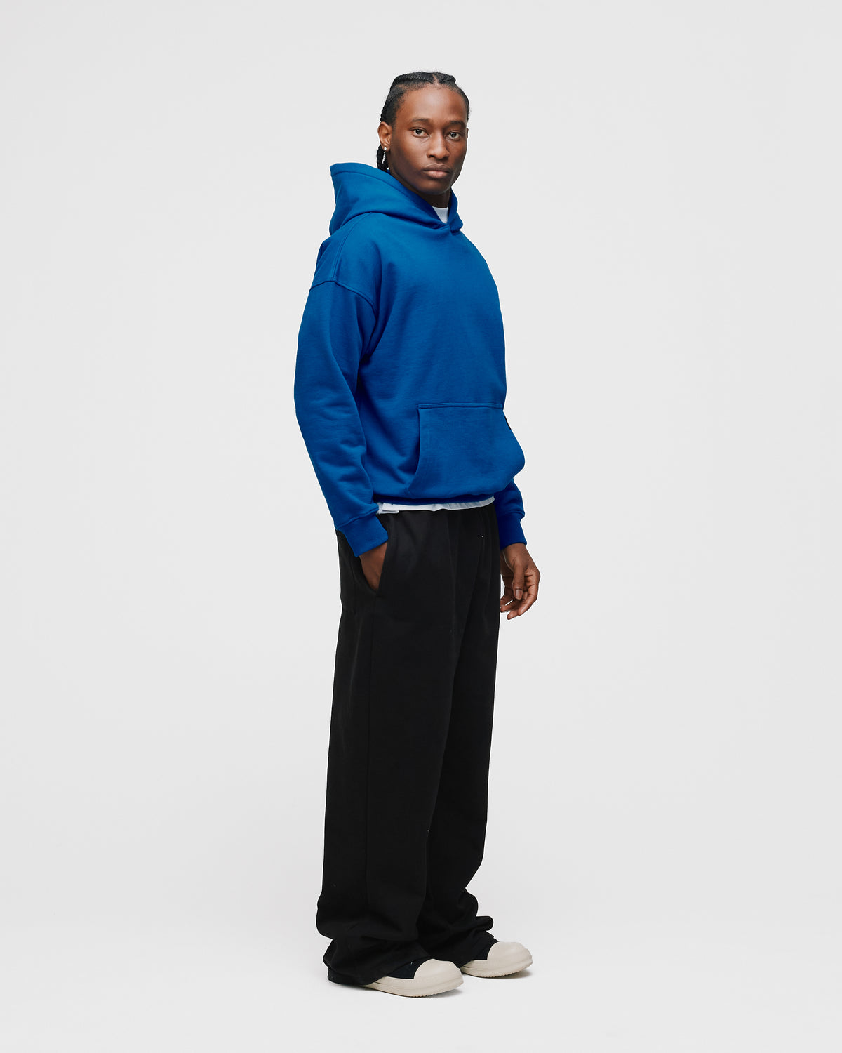 Drop Shoulder Hoodie - Royal Blue