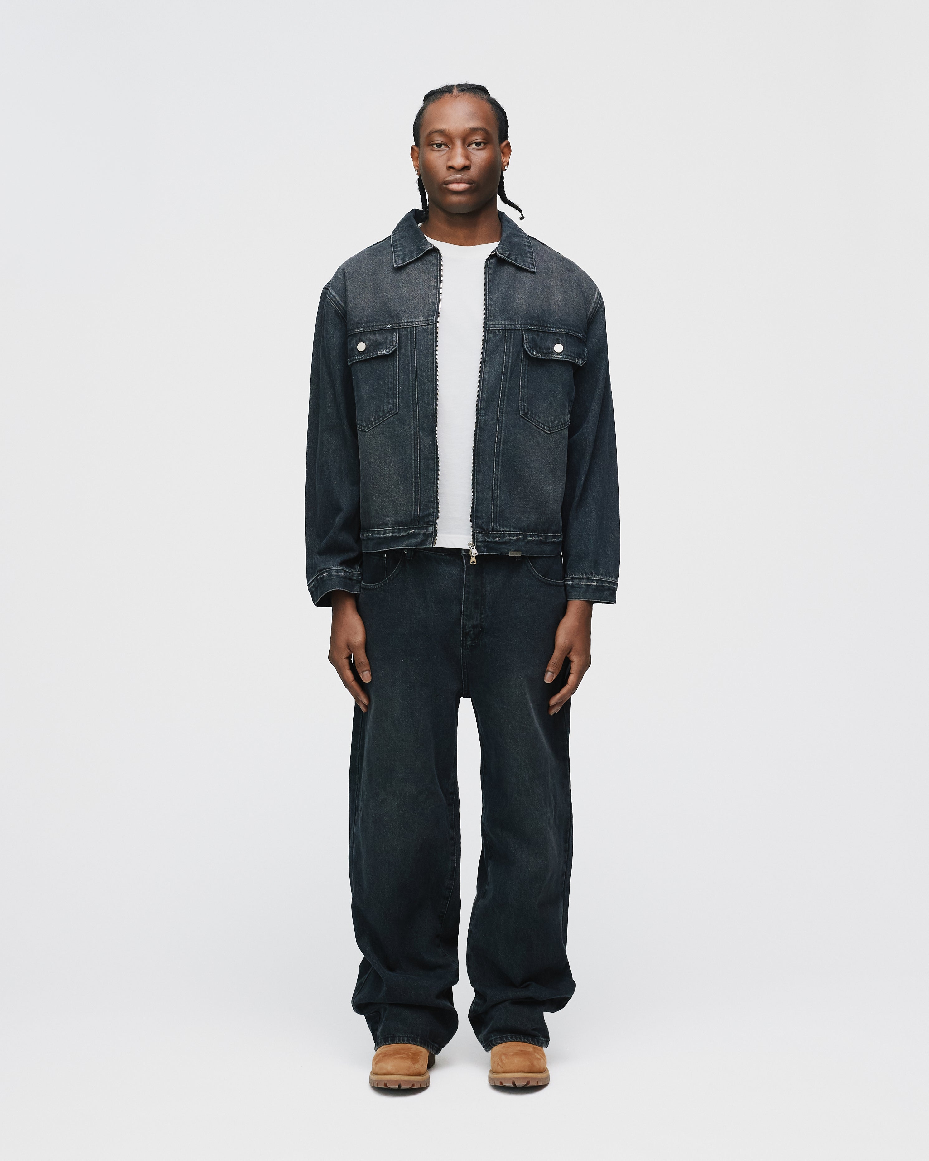 Baggy Denim Pants - Washed Black Baggy Denim Pants - Washed Black