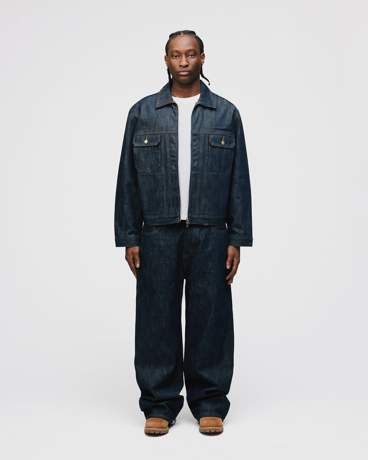 Baggy Raw Denim - Indigo