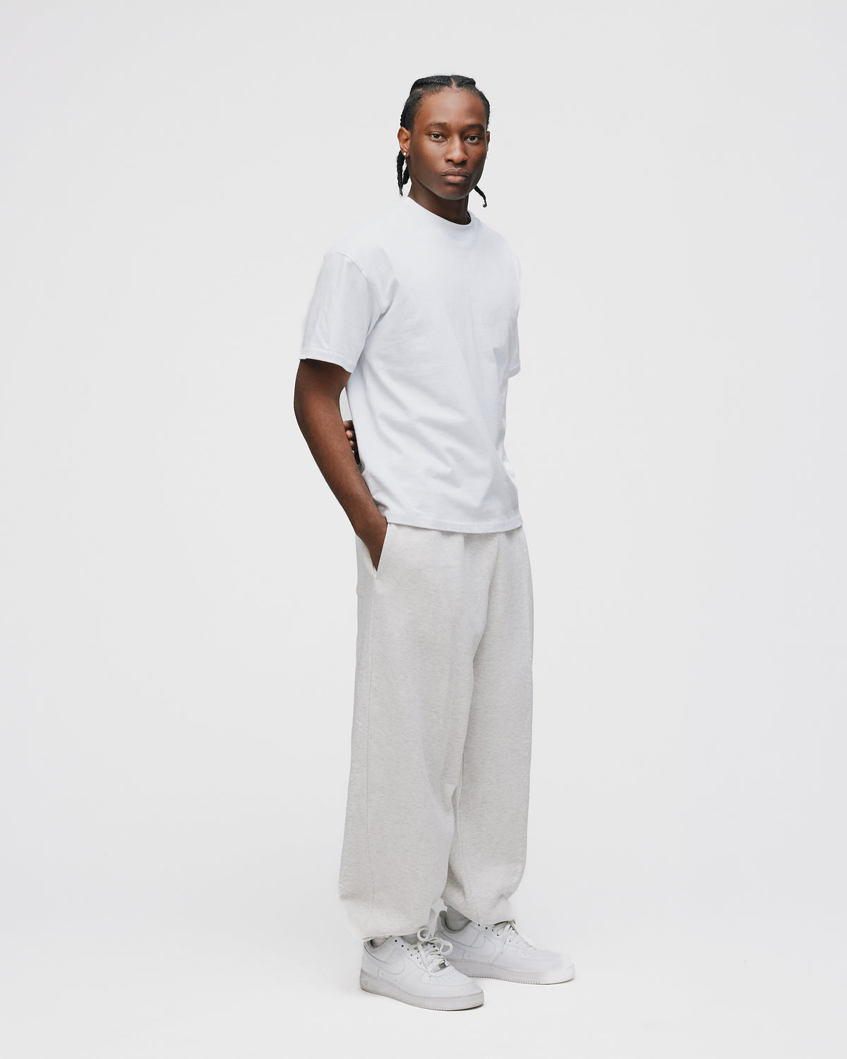 Drop Shoulder T-Shirt - White