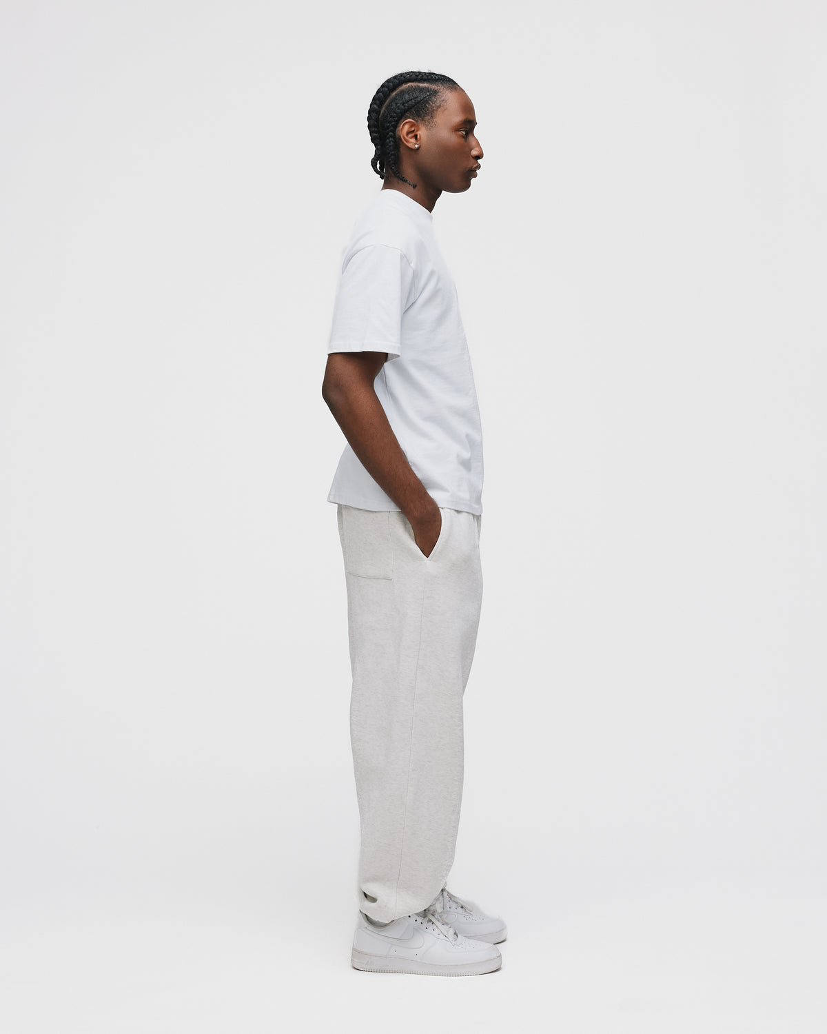 Drop Shoulder T-Shirt - White