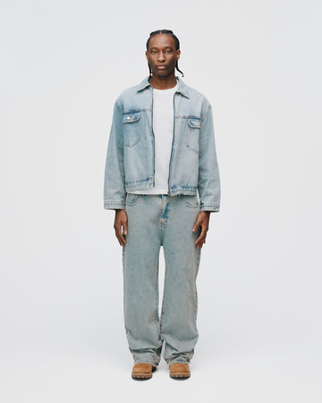 Baggy Denim Pants - Washed Blue