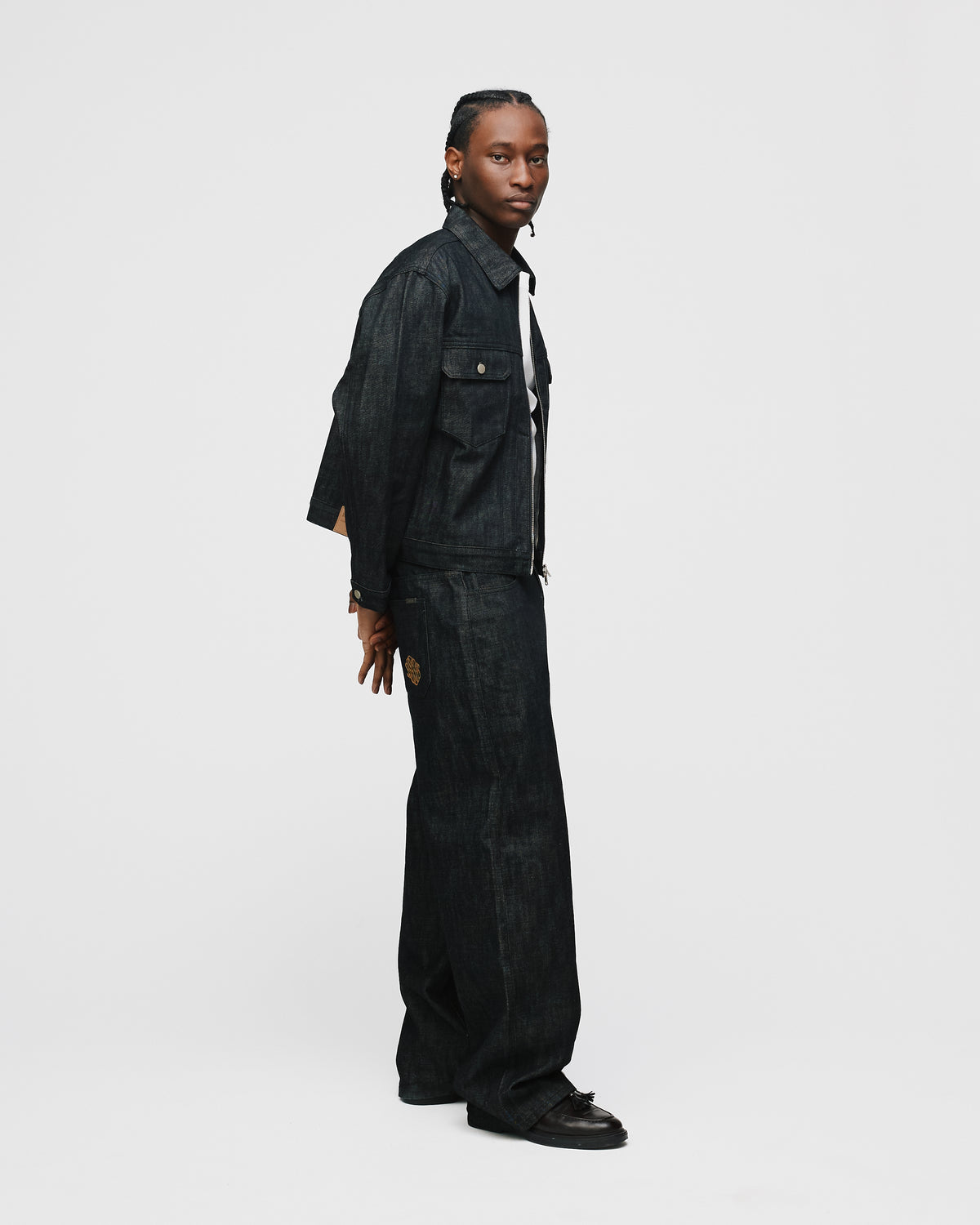 Baggy Raw Denim - Black