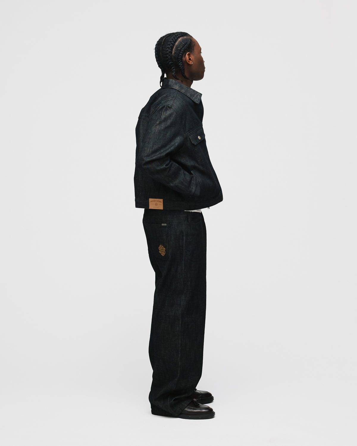 Raw Denim Jacket - Black