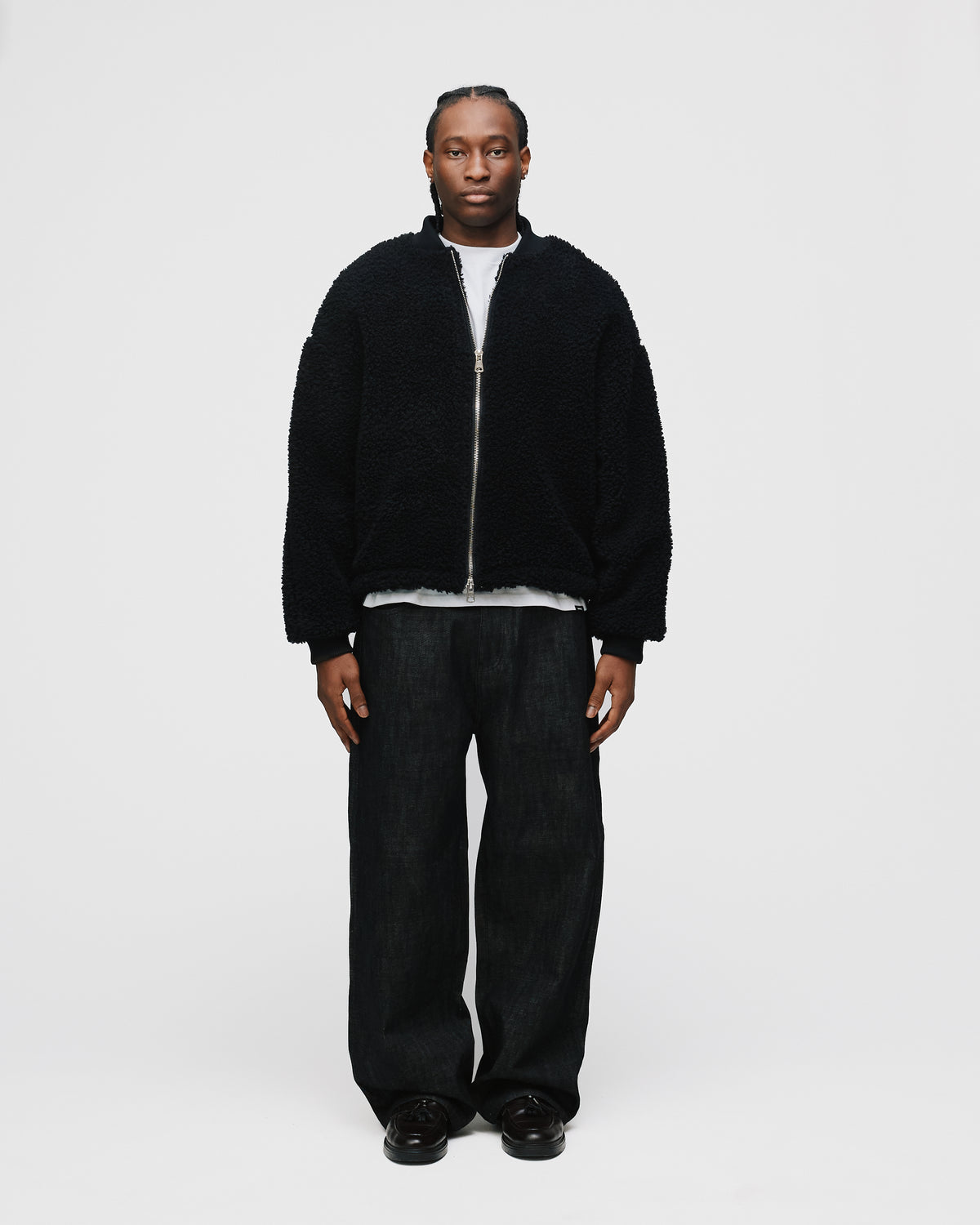 Sherpa Full Zip - Black