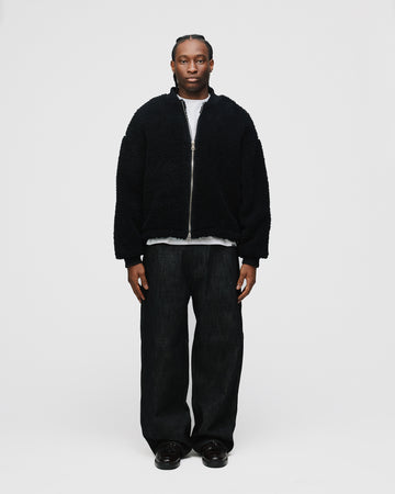 Sherpa Full Zip - Black