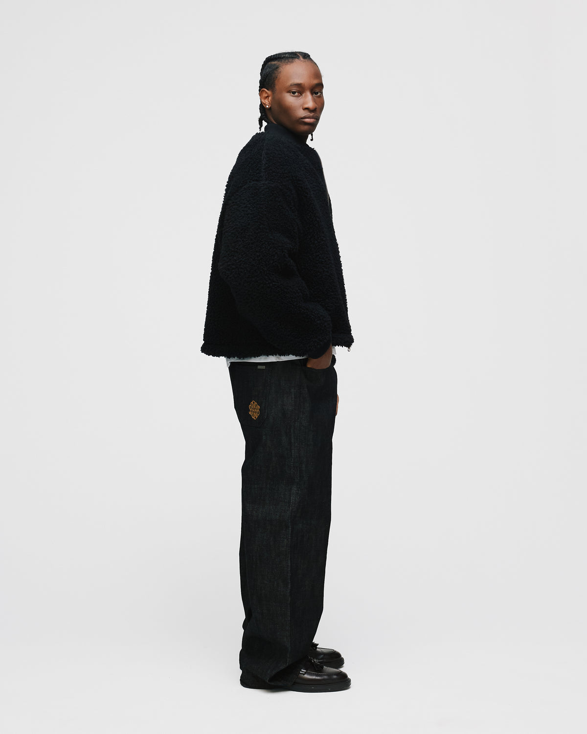Sherpa Full Zip - Black