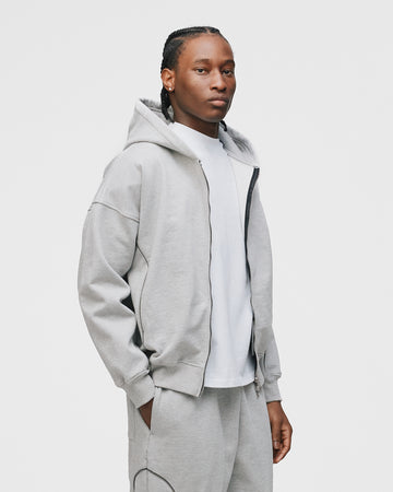 Arc Zip Hoodie - Grey