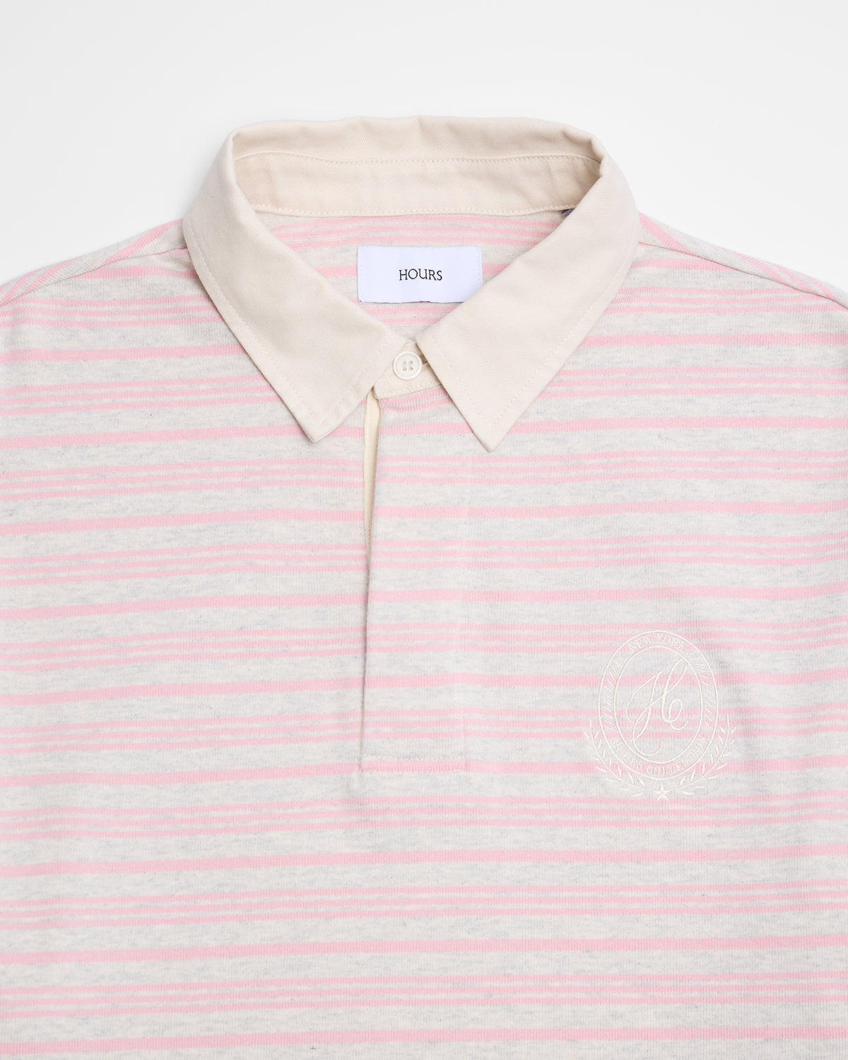 Striped Polo Shirt - Pink