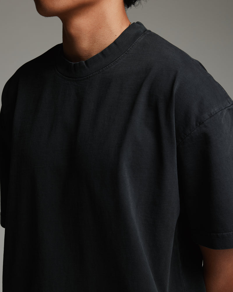 Drop Shoulder T-Shirt - Vintage Black
