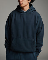 Drop Shoulder Hoodie - Vintage Navy