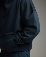 Drop Shoulder Hoodie - Vintage Navy