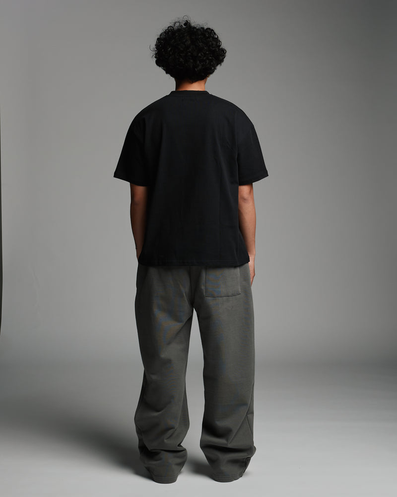 Drop Shoulder T-Shirt - Black
