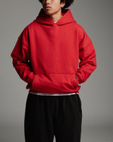 Drop Shoulder Hoodie - Red