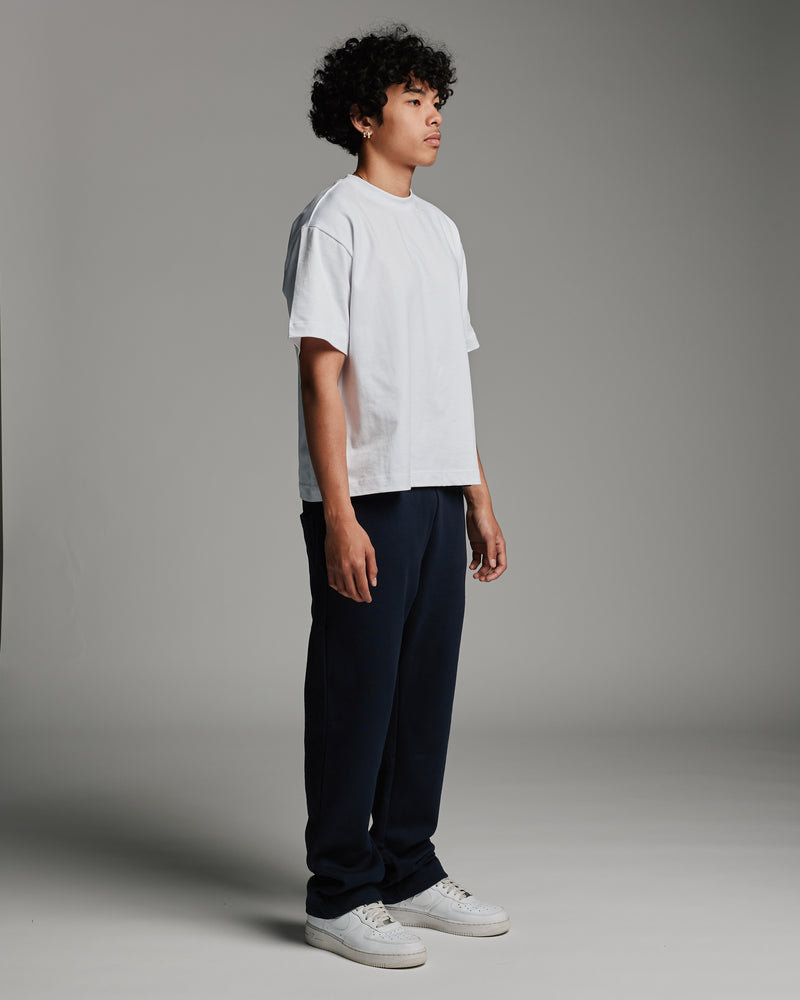 Open Bottom Sweatpant - Navy