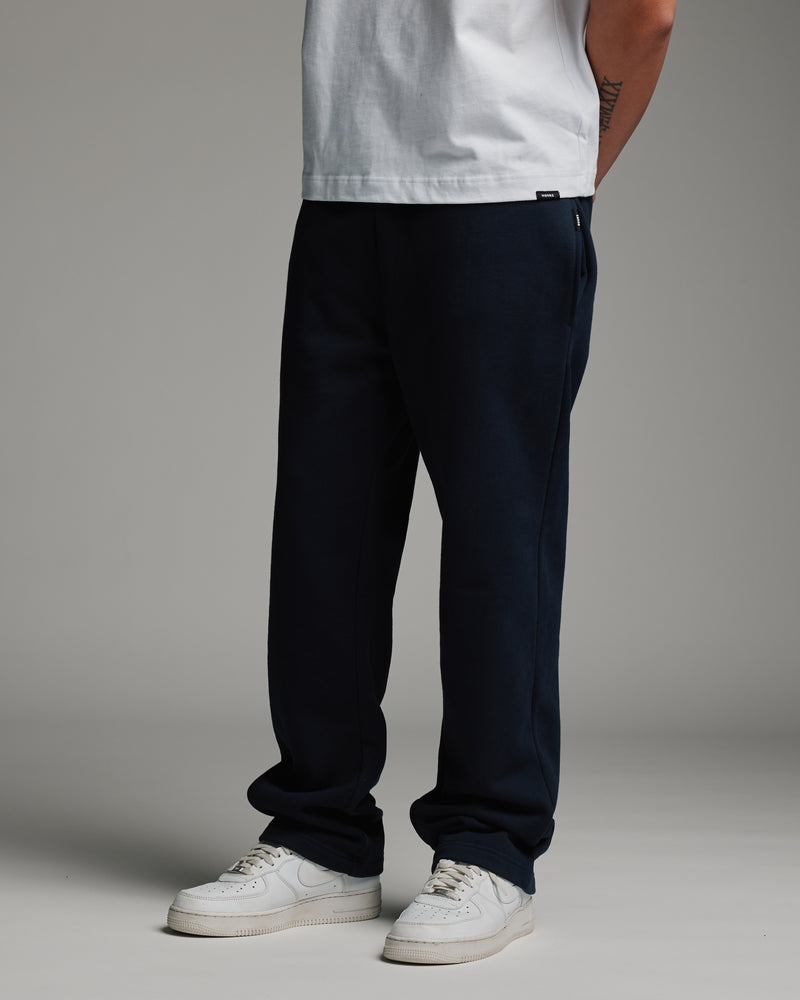 Open Bottom Sweatpant - Navy
