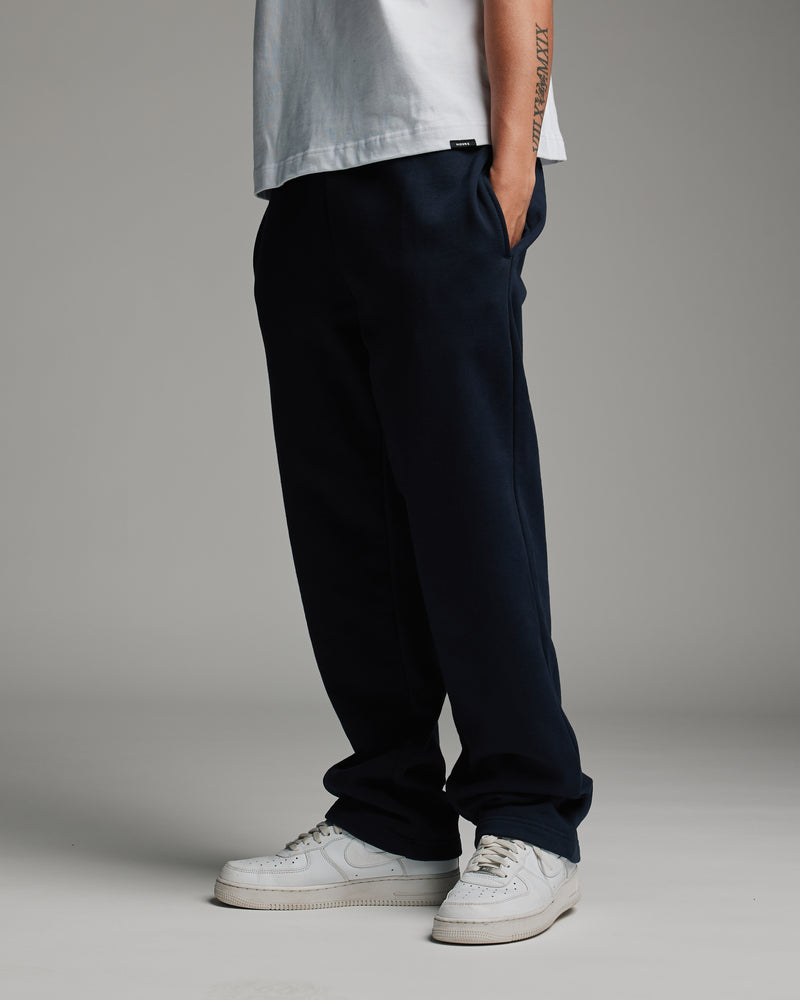 Open Bottom Sweatpant - Navy
