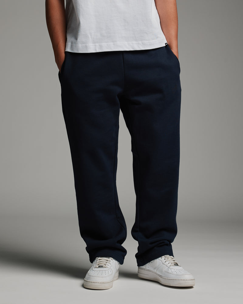 Open Bottom Sweatpant - Navy