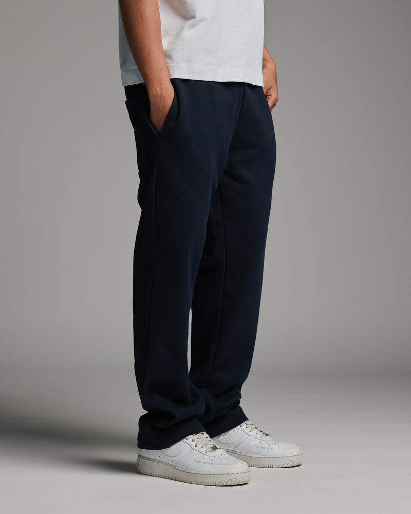 Open Bottom Sweatpant - Navy