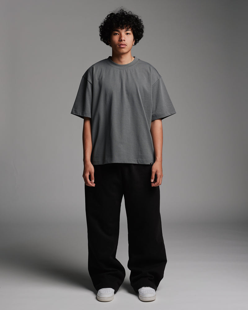 Cropped T-Shirt - Charcoal