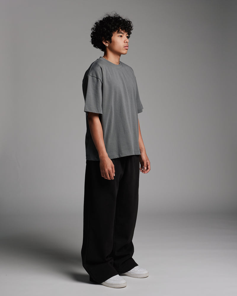 Cropped T-Shirt - Charcoal