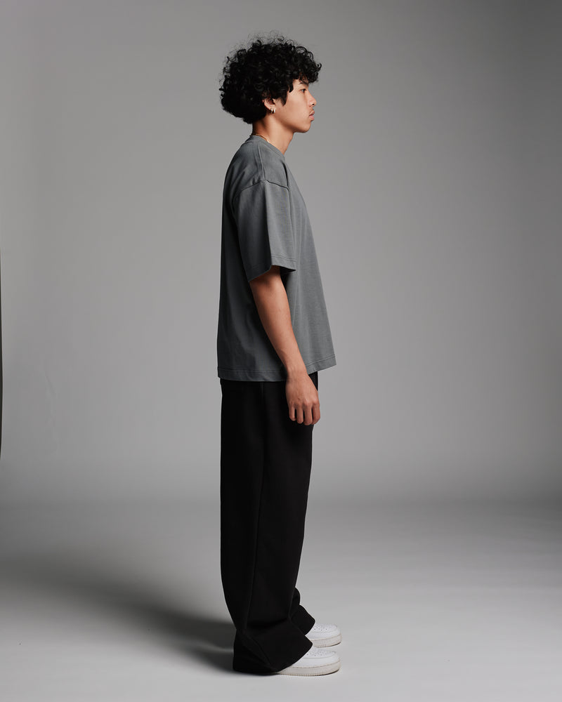 Cropped T-Shirt - Charcoal