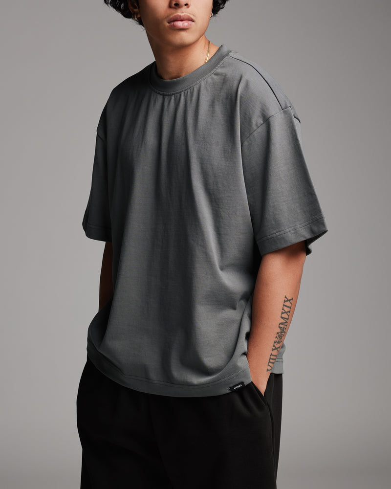 Cropped T-Shirt - Charcoal