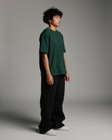 Drop Shoulder T-Shirt - Forest Green