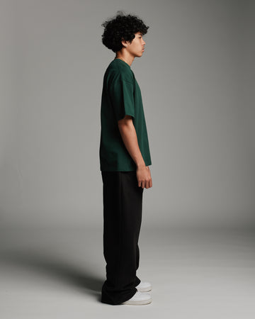 Drop Shoulder T-Shirt - Forest Green