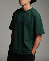 Drop Shoulder T-Shirt - Forest Green