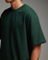 Drop Shoulder T-Shirt - Forest Green