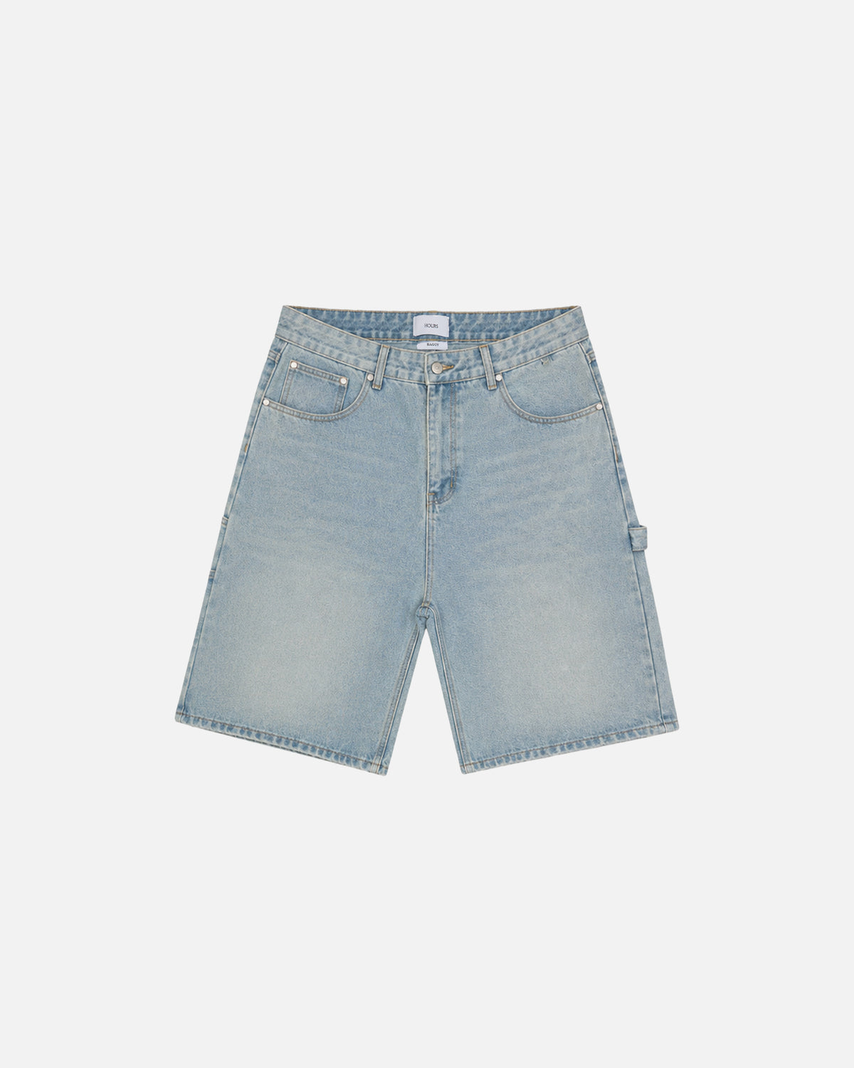Baggy Denim Shorts - Light Blue