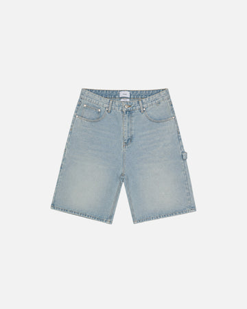 Baggy Denim Shorts - Light Blue